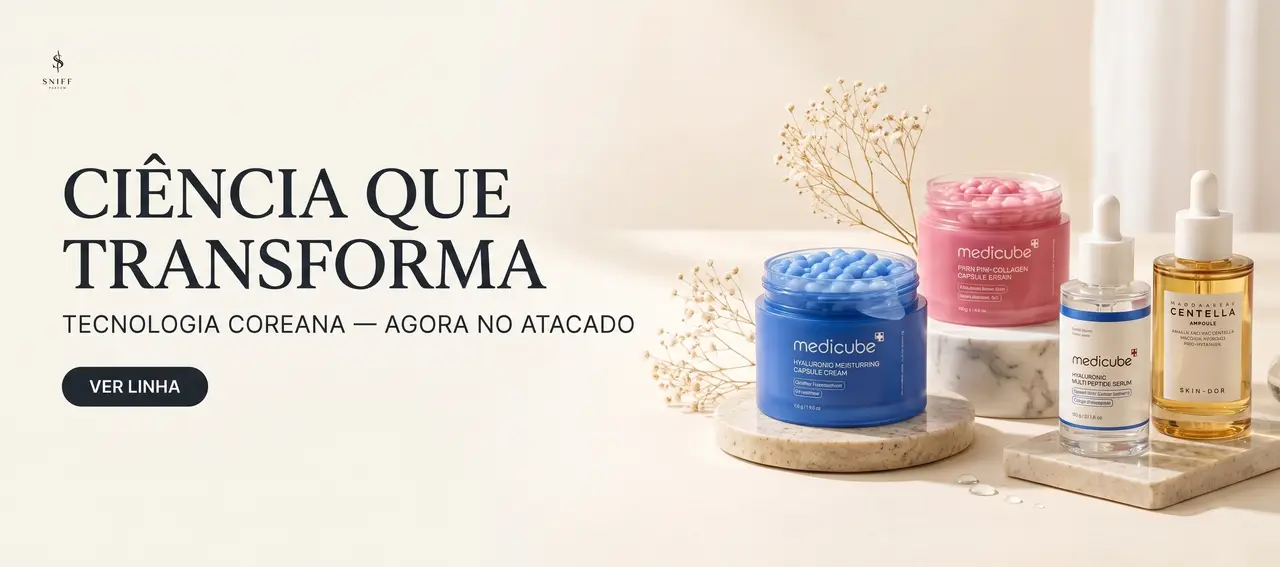 Medicube — tecnologia coreana de skincare agora no atacado